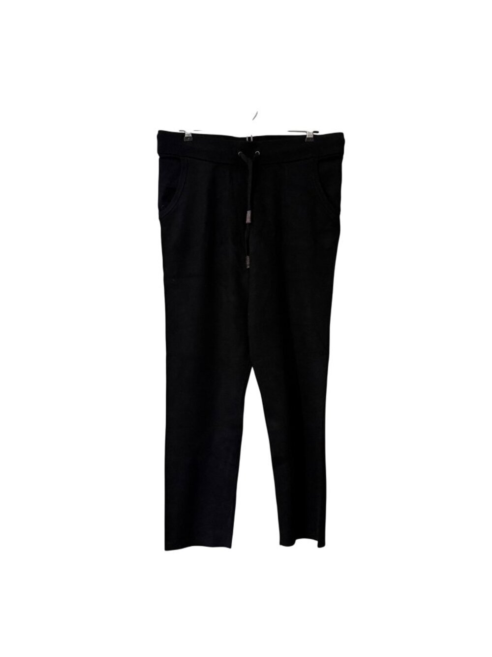 NEW Chicos Zynergy Black Luxe Tapered Leg Ankle Pull On Pant Womens Size 1R